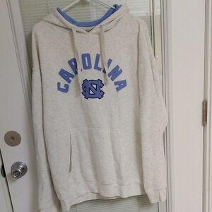 Knights Apparel Cream Hoodie with Blue Carolina Design